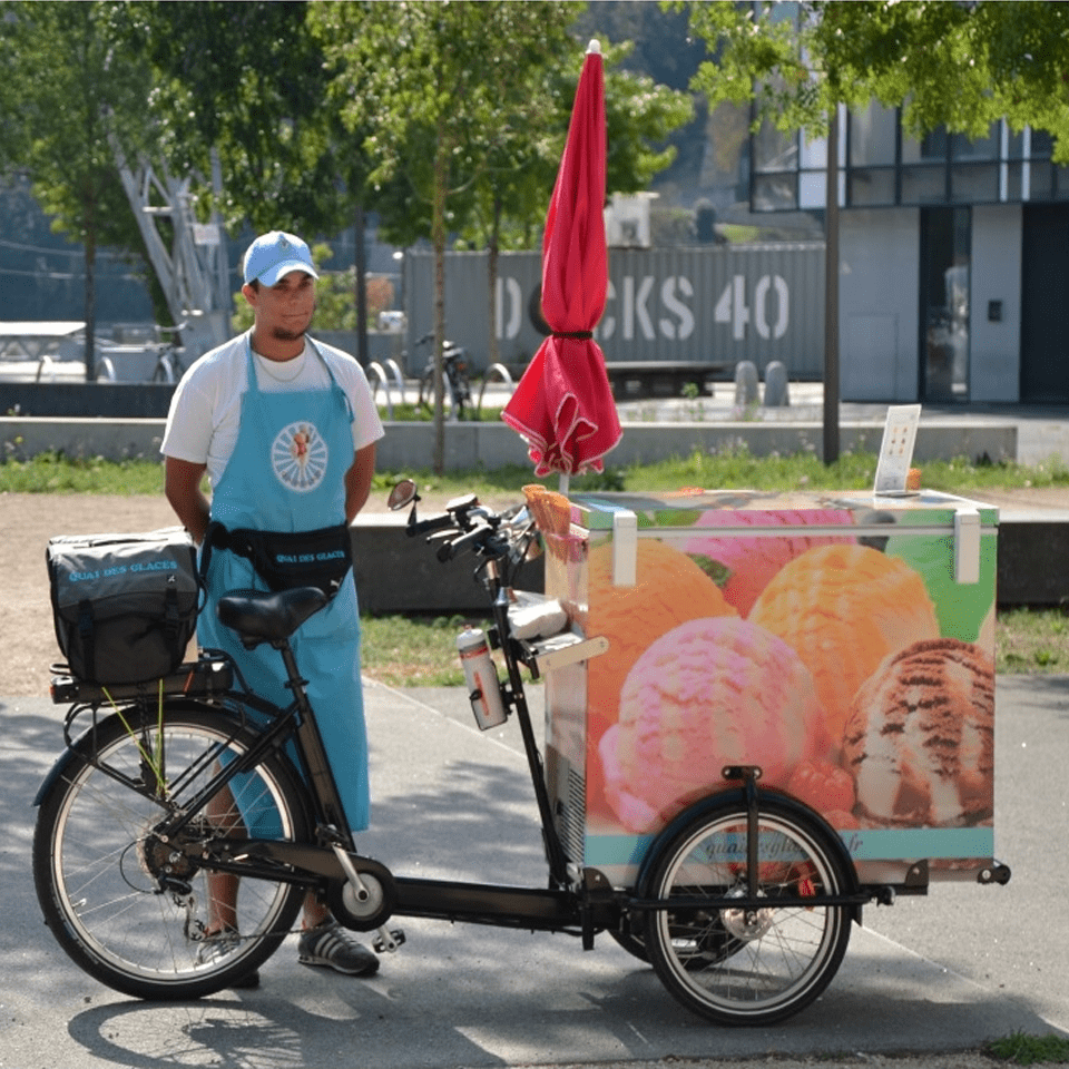 Ice cream cargo bike - Quai des Glaces Lyon